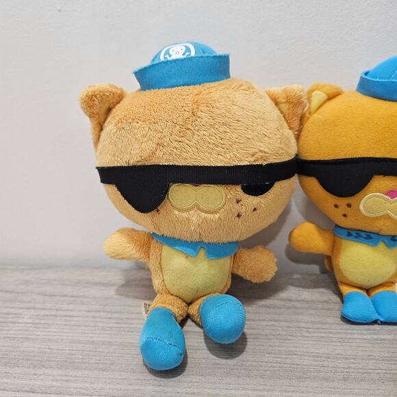 SET LOT OF 4 PLUSH Octonauts Kwazi Orange Cat Captain Barnacles Polar Bear - Picture 2 of 12